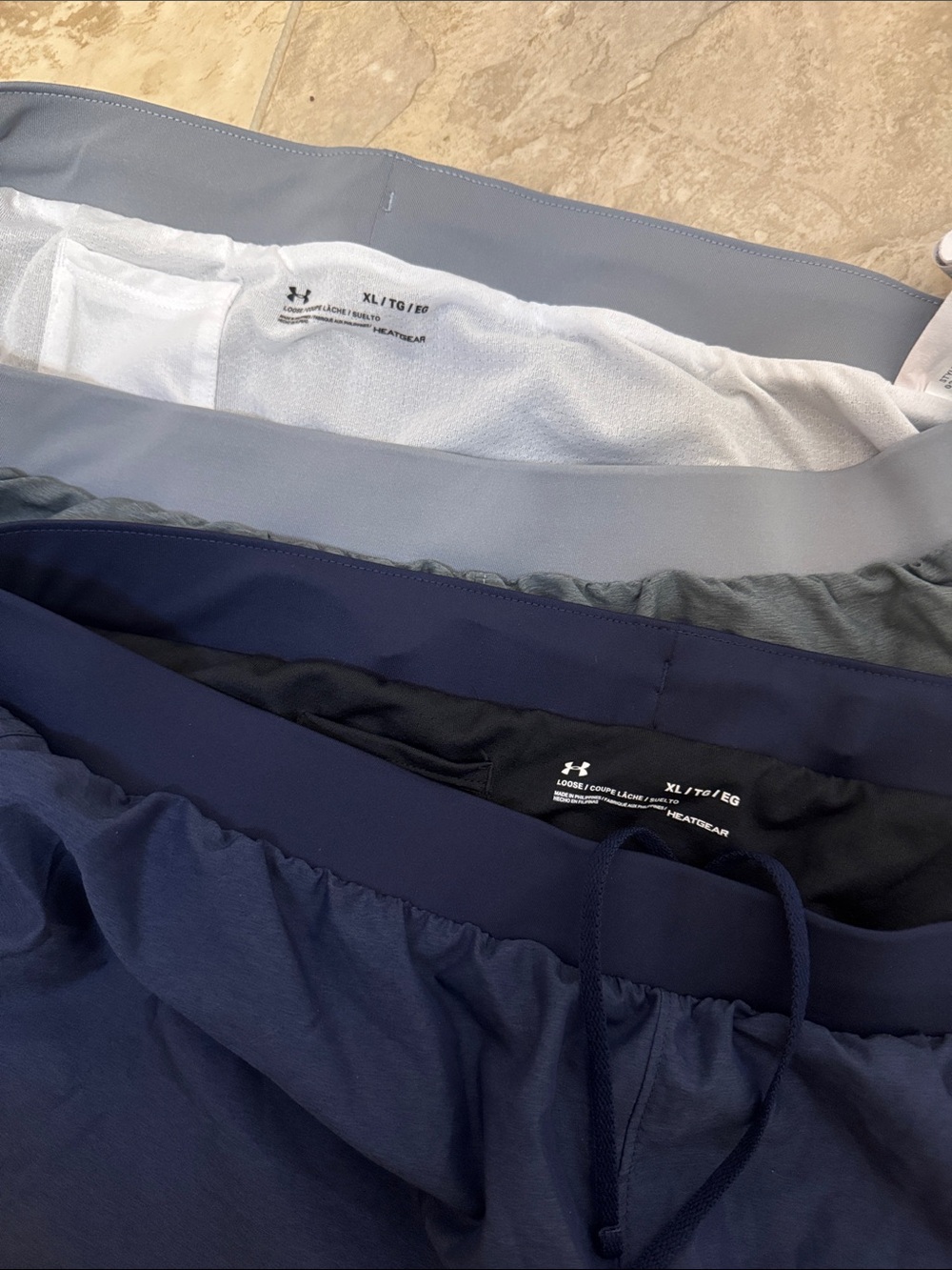 Under Armour Women’s Athletic Shorts - Navy & Gray - Picture 3 of 3